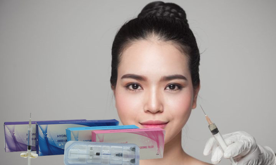 Beauty Clinic Spa HA Dermal Filler Membentuk Kontur Wajah Menambah Volume Wrinles Filler
