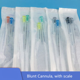 Pakai Kecantikan Dermal Fillers Cannula Face Lift Medis Stainless Steel Steril Blunt Cannula Mikro