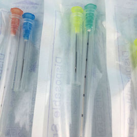 Pakai Kecantikan Dermal Fillers Cannula Face Lift Medis Stainless Steel Steril Blunt Cannula Mikro