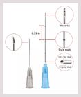 Wrinkle Injection 18G 70mm Cannula Piercing Needles Untuk Pengisi Asam Hyaluronic