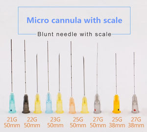 Blunt Tip Micro 18G 21G 23G 25G 27G Jarum Penusuk Kanula